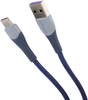 U77 USB to USB-C 1.2m с подсветкой Blue