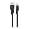 Дата-кабель Borofone BU10 USB-Type-C (3 А) 1.2 м, черный