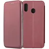 Чехол-книжка для Samsung Galaxy A20 A205 (темно-красный) Fashion Case