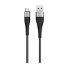 Дата-кабель Borofone BX32 USB-MicroUSB, 1 м, черный