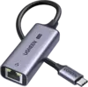 Адаптер UGREEN CM648 25052 USB-C 3.1 to RJ45 2.5G Ethernet Adapter, Grey