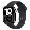 Смарт-часы Apple Watch Series 10 42mm Jet Black Aluminium Case with Black Sport Band, размер Regular