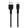 Дата-кабель универсальный MicroUSB Hoco X20 (3 метра) (черный)