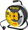 STAYER PRO-315, КГ, 3 x 1.5 мм2, 50 м, 3700 Вт, IP44, силовой удлинитель на стальной катушке (55077-50)