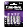 Батарейки Camelion Ultra BL-4 LR6 (АА), 1,5В, 4 шт (LR6-BP4UT)