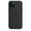 Чехол Apple iPhone 15 Plus Silicone Case MagSafe Black силиконовый черного цвета