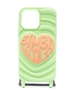Bimba y Lola чехол для iPhone 14 Pro Max с тисненым логотипом, зеленый