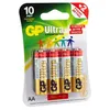 AA Батарейка GP Ultra Alkaline 15AUGLNEW LR6, 4 шт.