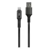 Кабель Hoco U79 Admirable USB/Lightning Smart Power Off, 1 м, черный (24250)