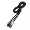 Кабель USB - 2в1 [iPhone + MicroUSB] Remax RC-025t (плоский) Черный