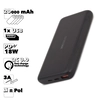 Универсальный внешний аккумулятор WK Runsh WP-105 10000 mAh 1xUSB QC3.0 3А PD 18W Li-Pol (черный)