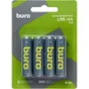 AA Батарейка Buro Alkaline LR6, 4 шт.