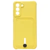 Чехол-накладка - SC304 с картхолдером для "Samsung SM-G990 Galaxy S21FE" (yellow) (208748)