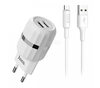 Адаптер Сетевой с кабелем Hoco C41A 2USB/5V/2.4A +micro USB (white)