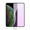 Защитное стекло 3D на весь экран HOCO (A5) для iPhone Xs Max (Anti Blue Ray) (Черная рамка) (Защитные стёкла для iPhone)