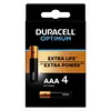 Батарейки Duracell Optimum LR03-4BL, ААА, 4 шт (Б0056021)