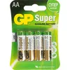 AA Батарейка GP Super Alkaline 15A LR6, 4 шт.