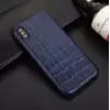 Чехол из эко-кожи под крокодила Puloka Polo для iPhone Xs Max Синий