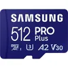 Карта памяти microSDXC UHS-I U3 Samsung Pro PLUS 512 ГБ, 180 МБ/с, Class 10, MB-MD512SA, 1 шт., переходник SD