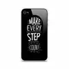 Силиконовый чехол Make every step count на iPhone 4/4S