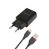 Блок питания (сетевой адаптер) BOROFONE BA20A Sharp 1xUSB, 2.1А с кабелем Type-C, 1м черный