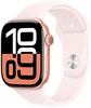 Смарт-часы Apple Watch Series 10 A2999, 46 мм, OLED, розовое золото, Sport Band ремешок, белый S/M (MWWT3LW/A)