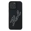 Чехол Karl Lagerfeld 3D Rubber для iPhone 16 Pro Bicolor Signature Black (KLHCP16L3DRKSDLK)