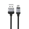 Дата-кабель Borofone BX28 USB-MicroUSB (3 А) 1 м, черный