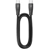 Кабель Uzay, USB Type-C (m) - USB Type-C (m), 1.2м, 3A, черный [uz-12cc-c1809-9-bk]