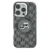 Чехол Karl Lagerfeld для iPhone 16 Pro, PC/TPU MagSafe Monogram NFT Karl & Choupette, черный (KLHMP16LHMCKMHK)