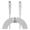 Кабель LYAMBDA USB Type-C(m)/Lightning(m), 3A, 2,5 м, белый (LCL25-WH)