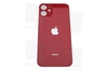 Задняя крышка iPhone 12 mini red (красная) с увеличенным вырезом под камеру склеенное