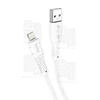 Кабель USB - Lightning (для iPhone) Hoco X67 (2.4А, наносиликон, термостойкий) Белый