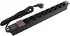 Exegate EX280844RUS Блок розеток ExeGate ServerPro PDU-19H805 Al-8S-EU3-SW, 19,1U,алюм, 8Schuko, евровилка, 3м