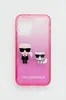 Чехол для iPhone 13 mini 5,4 дюйма KLHCP13STGKCP Karl Lagerfeld, розовый