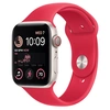 Умные часы Apple Watch Series SE Gen 2 (GPS + Cellular), 40 мм, Starlight Aluminum Case/(PRODUCT)RED Sport Band - M/L
