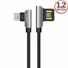 Дата-кабель microUSB 1.2м [плетеный] HOCO U42 Exquisite steel (черный)