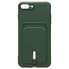 Чехол-накладка - SC304 с картхолдером для "Apple iPhone 7 Plus/iPhone 8 Plus" (dark green) (208669)