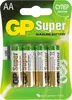 Батарейки GP Super GP15A-2CR4 AA 4 шт