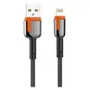 Кабель LDNIO LS592 USB/Lightning, 2 м, черный/оранжевый (LD_C3822)