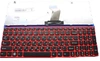 Клавиатура для ноутбука Lenovo IdeaPad V580CG чёрная, рамка красная