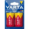 LR20 Батарейка VARTA LongLife Max Power Alkaline D, 2 шт.