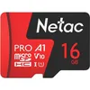 Карта памяти microSDHC UHS-I U1 NETAC P500 Extreme Pro 16 ГБ, 90 МБ/с, Class 10, NT02P500PRO-016G-R, 1 шт., переходник SD