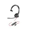 Проводная гарнитура Plantronics Poly C3310-M single-ear (Teams version), черный