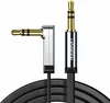 Кабель UGREEN AV119 (10599) 3.5mm Male to 3.5mm Male Straight to angle flat Cable 2m - Black