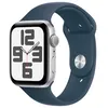 Смарт-часы Apple Watch SE 2023 44mm Silver Aluminum Case with Storm Blue Sport Band, размер M/L