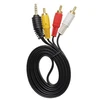 Кабель AUX Nocab mini Jack 3.5mm (m)  - 3 RCA (m) никелистый 1.5м