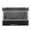 Клавиатура для ноутбука Samsung NP300V4A черная с черным с серым топкейсом