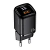 US-CC152 T46, PD+QC Digital Display Fast A+C Charger, PD 33W (черный)