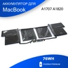 Аккумулятор для Apple MacBook Pro Retina 15 A1707 A1820 11.4V 76WH